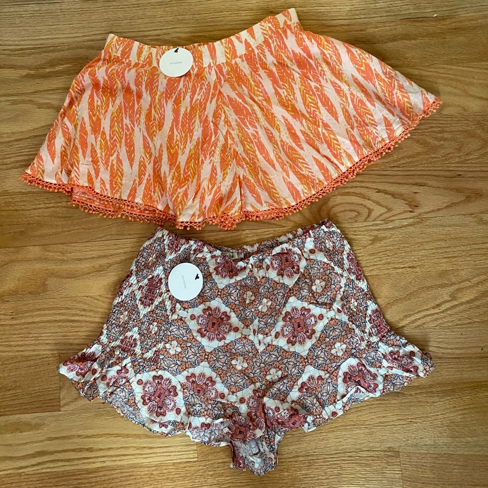 Boho summer shorts size small
